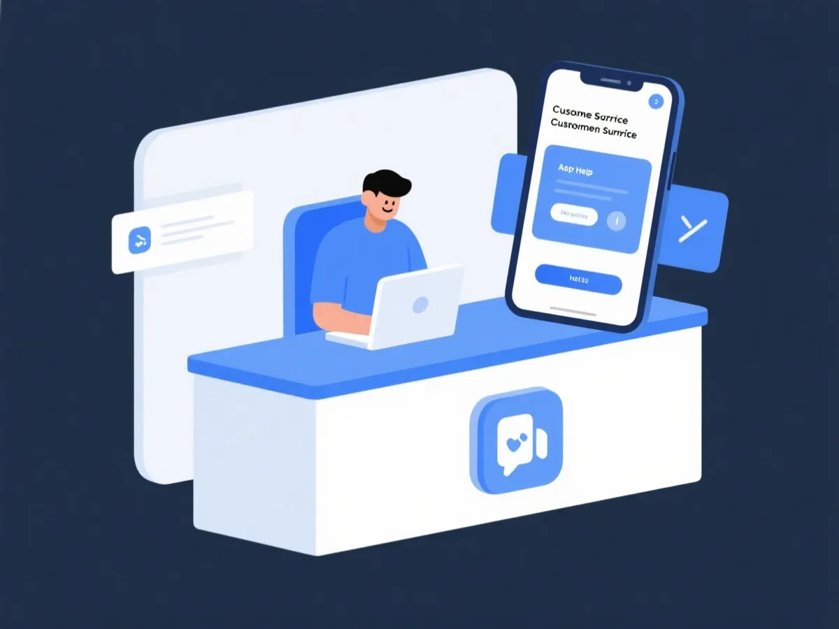 客服与常见问题帮助示意图